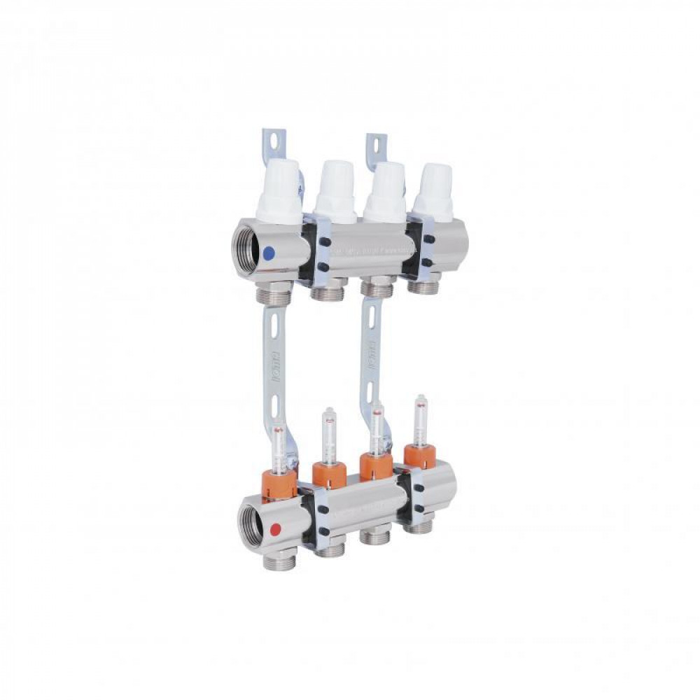 Колектор Icma 1" 4 виходи, з витратомірами №K013 SD00005233