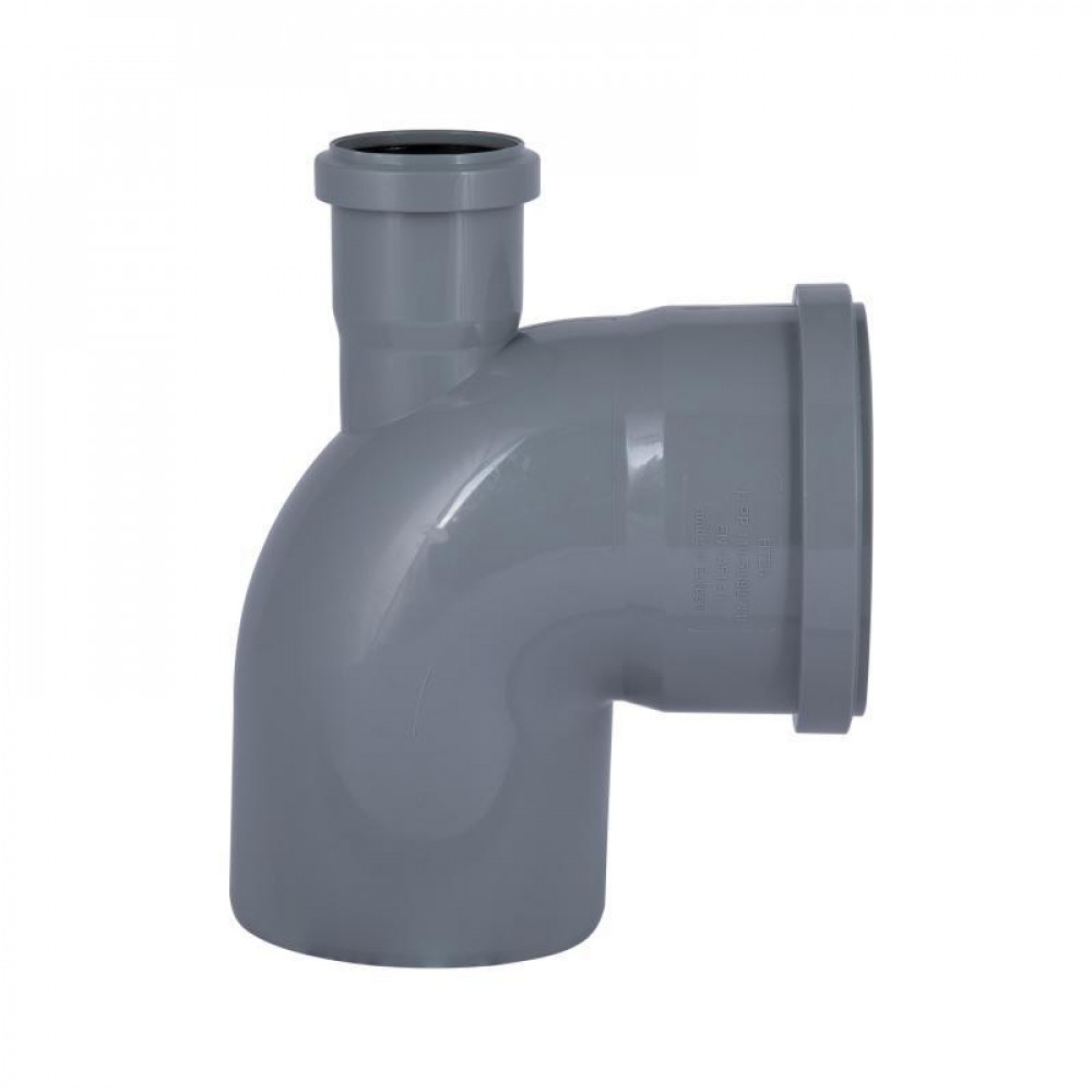 Коліно каналізаційне з відводом TA Sewage 50х110х110, 90° (вгору) SD00005123