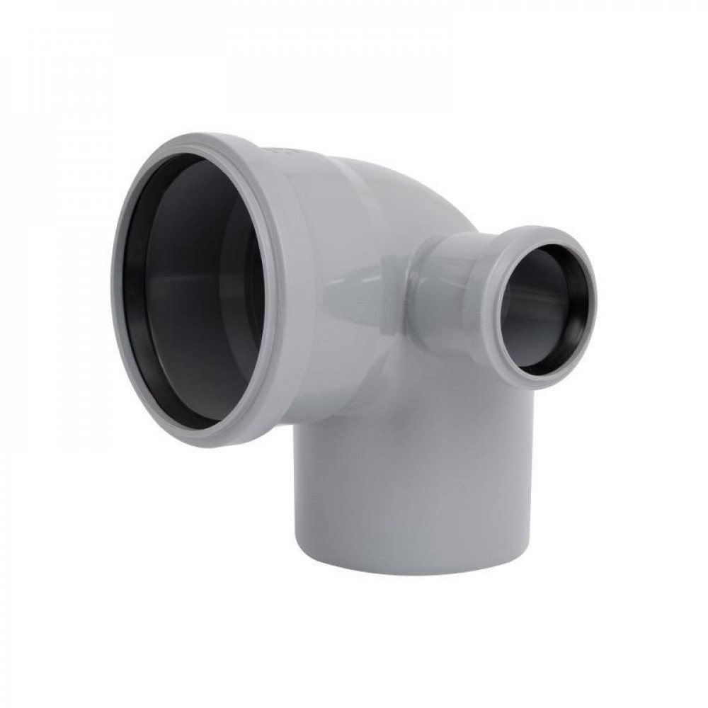 Коліно каналізаційне з відводом TA Sewage 110х110х50, 90° SD00005126