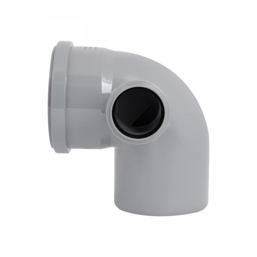 Коліно каналізаційне з відводом TA Sewage 110х110х50, 90° SD00005126