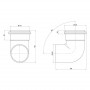 Коліно PPR каналізаційне TA Sewage 110, 90° SD00034422
