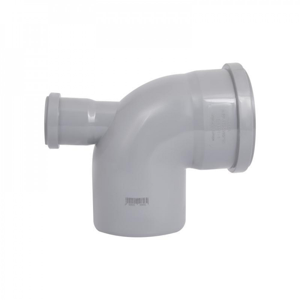 Коліно каналізаційне з відводом TA Sewage 50х110х110, 90° (назад) SD00005125