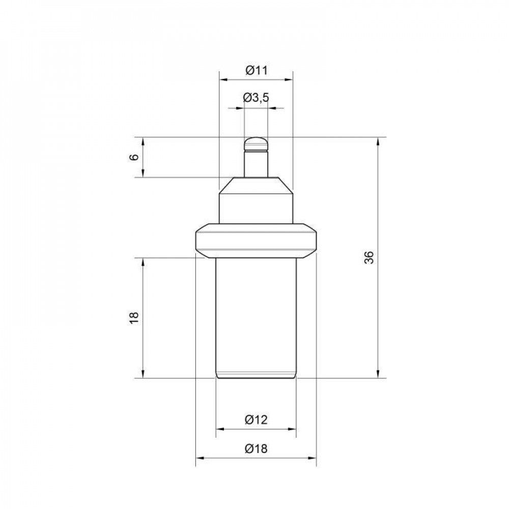 Термоэлемент Icma для антиконденсационного клапана 60°C №8749 SD00020800