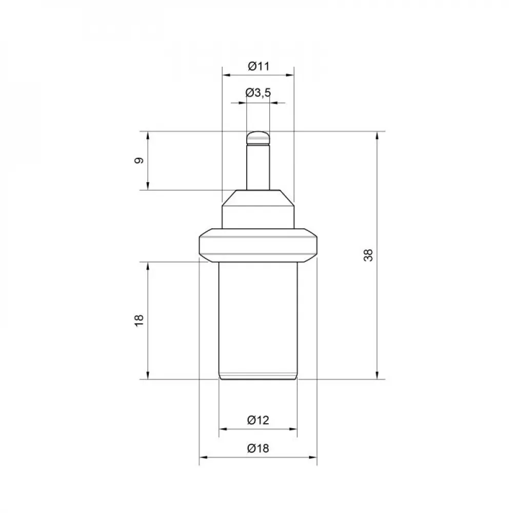 Термоэлемент Icma для антиконденсационного клапана 55°C №5840 SD00020799