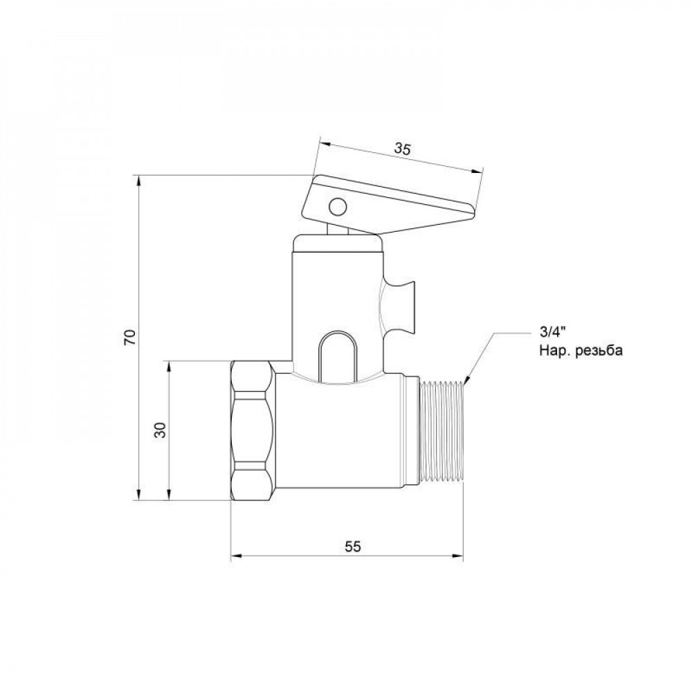 Підривний клапан Icma 3/4" №GS09 SD00007346