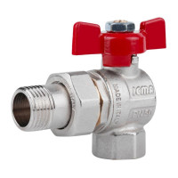Кран кульовий Icma FAR. ROSSA 1/2" кутовий №361