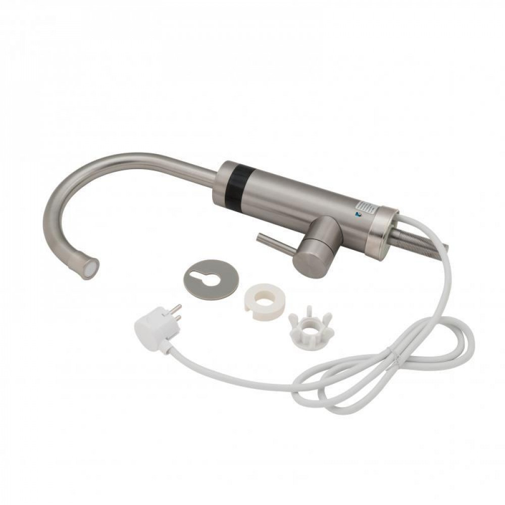 Проточний кран-водонагрівач кухонний для кухні Lidz Warm 060 LDWAR060NKS35881 Nickel SD00041983