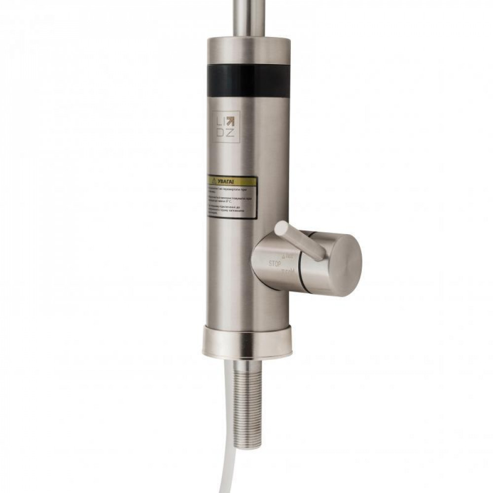 Проточний кран-водонагрівач кухонний для кухні Lidz Warm 060 LDWAR060NKS35881 Nickel SD00041983