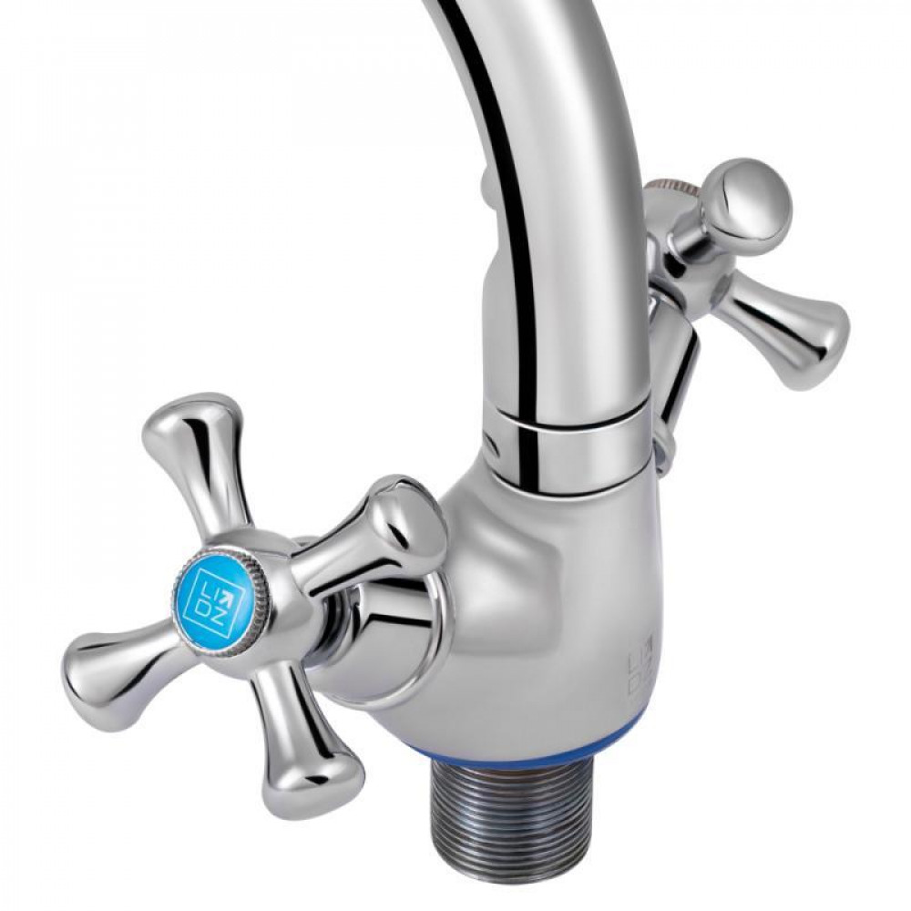 Змішувач для кухні Lidz Lamb 276F двохвентильний LDLAM276FCRM22019 Chrome SD00028116