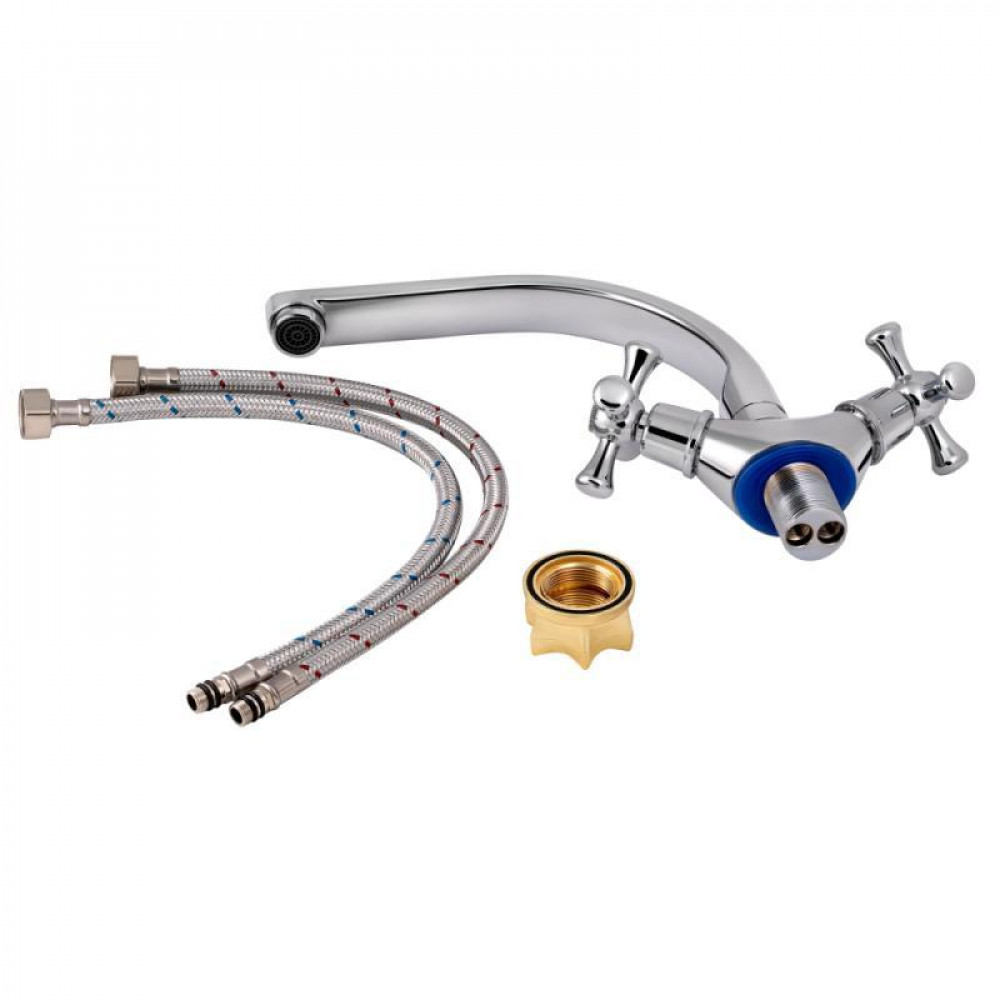 Змішувач для кухні Lidz Lamb 276F двохвентильний LDLAM276FCRM22019 Chrome SD00028116