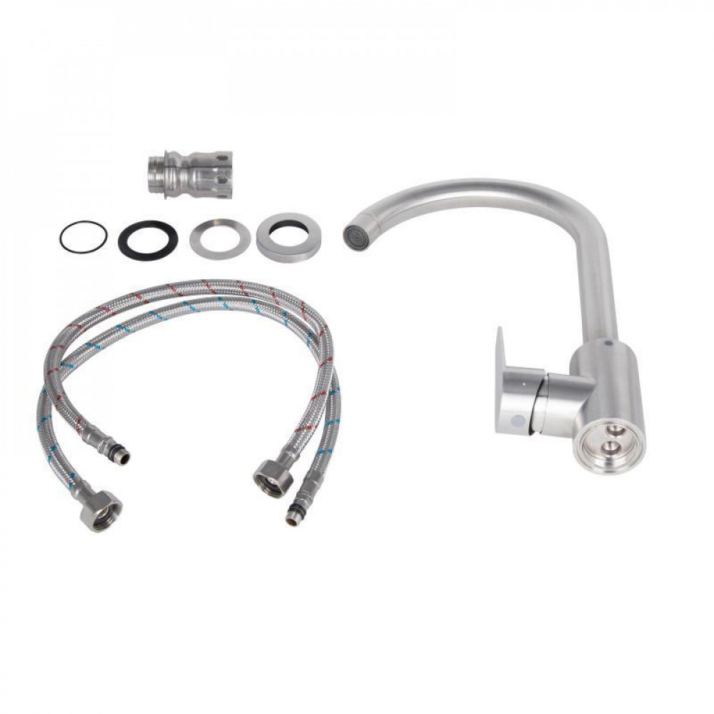 Змішувач для кухні Lidz Vida 015F (k35) LDVID015FNKS43355 Nickel SD00049478