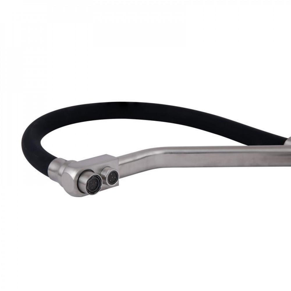 Змішувач для кухні Lidz Aria 020F3 з гнучким виливом з підключенням для питної води (k35) LDARI020F3BNK37647 SD00043750