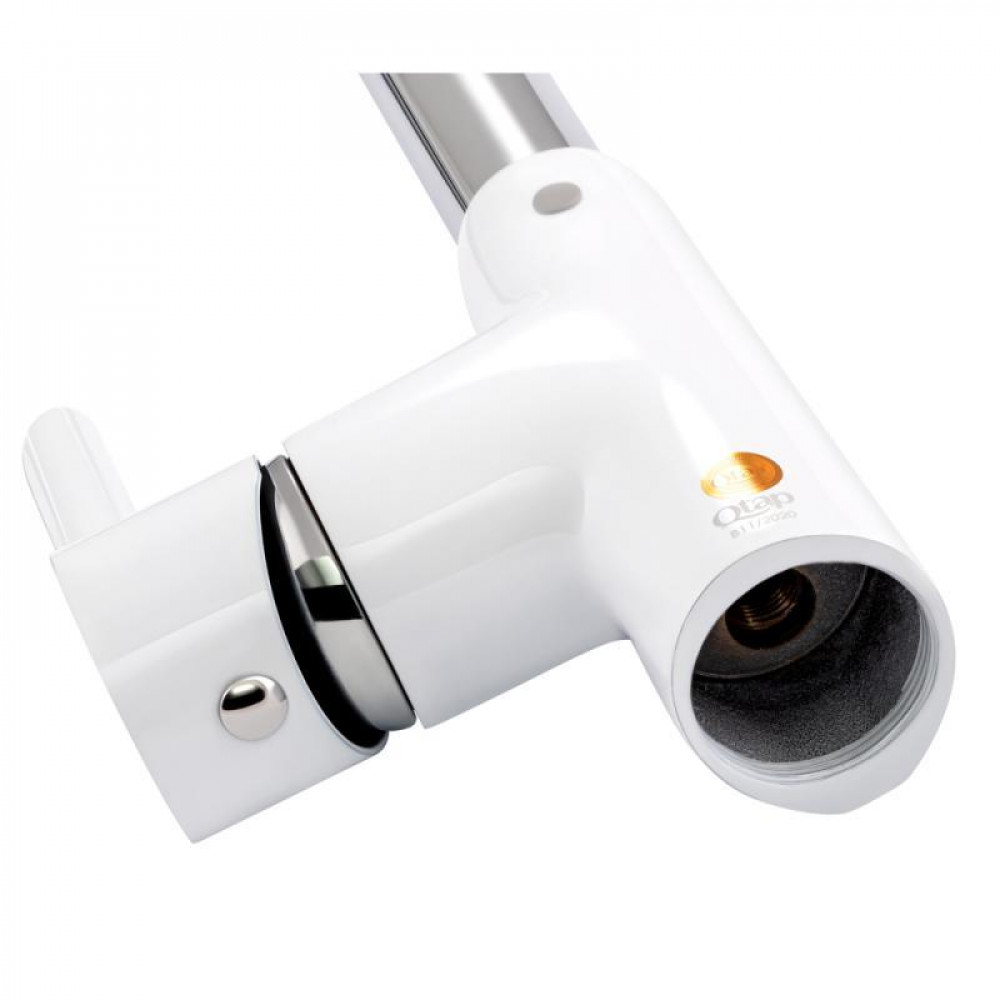 Змішувач для кухні Qtap Grand QTGRAWCR007F Chrome/White SD00039613