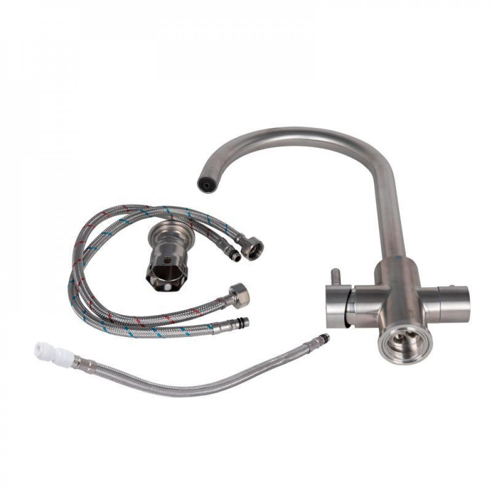 Змішувач для кухні Lidz Aria 020F (k35) LDARI020FNKS43365 Nickel SD00049488