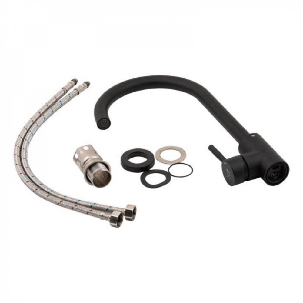 Змішувач для кухні Lidz Aria 015F (k35) LDARI015FBLA34948 Black SD00041052