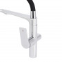 Змішувач для кухні Qtap Vlasta New з гнучким виливом з підключенням для питної води QTVLA364CRM45648 Chrome SD00051772