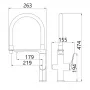 Змішувач для кухні Qtap Vlasta New з гнучким виливом з підключенням для питної води QTVLA364CRM45648 Chrome SD00051772