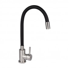 Змішувач для кухні Lidz Aria 015F3 з гнучким виливом (k35) LDARI015F3BLA43364 Black