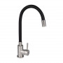 Змішувач для кухні Lidz Aria 015F3 з гнучким виливом (k35) LDARI015F3BLA43364 Black SD00049487