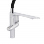 Змішувач для кухні Qtap Vlasta New з гнучким виливом з підключенням для питної води QTVLA364CRM45648 Chrome SD00051772