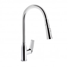 Змішувач для кухні Qtap Vlasta New з висувним виливом QTVLA344CRM45646 Chrome