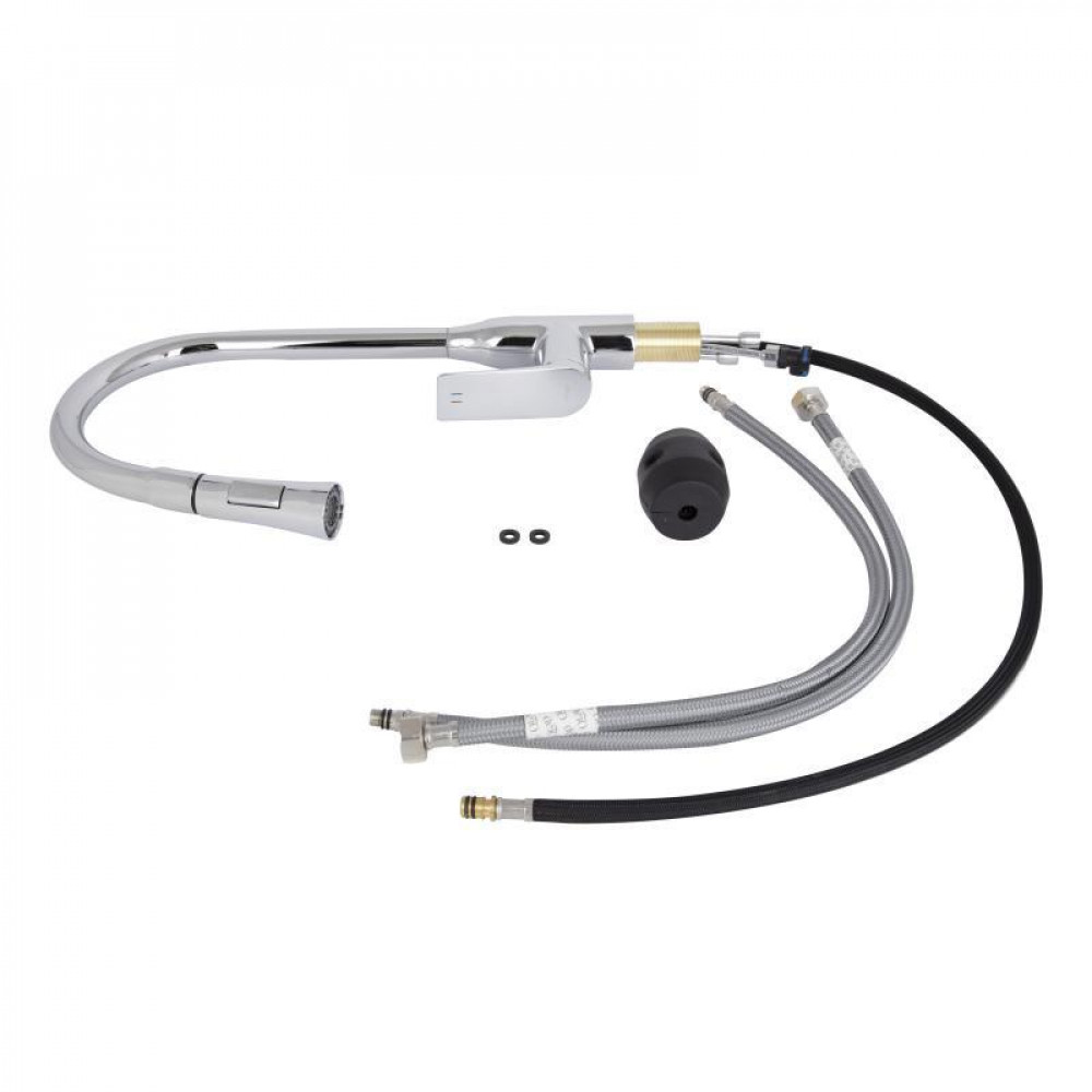 Смеситель для кухни Qtap Vlasta New с выдвижным изливом QTVLA344CRM45646 Chrome SD00051770