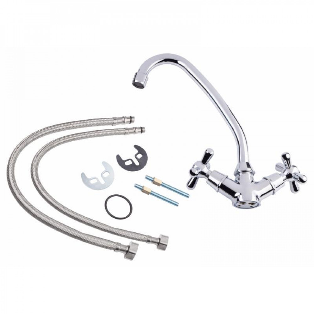 Змішувач для кухні Lidz Dominox 271 двохвентильний LDDOM271CRM35534 Chrome SD00041637