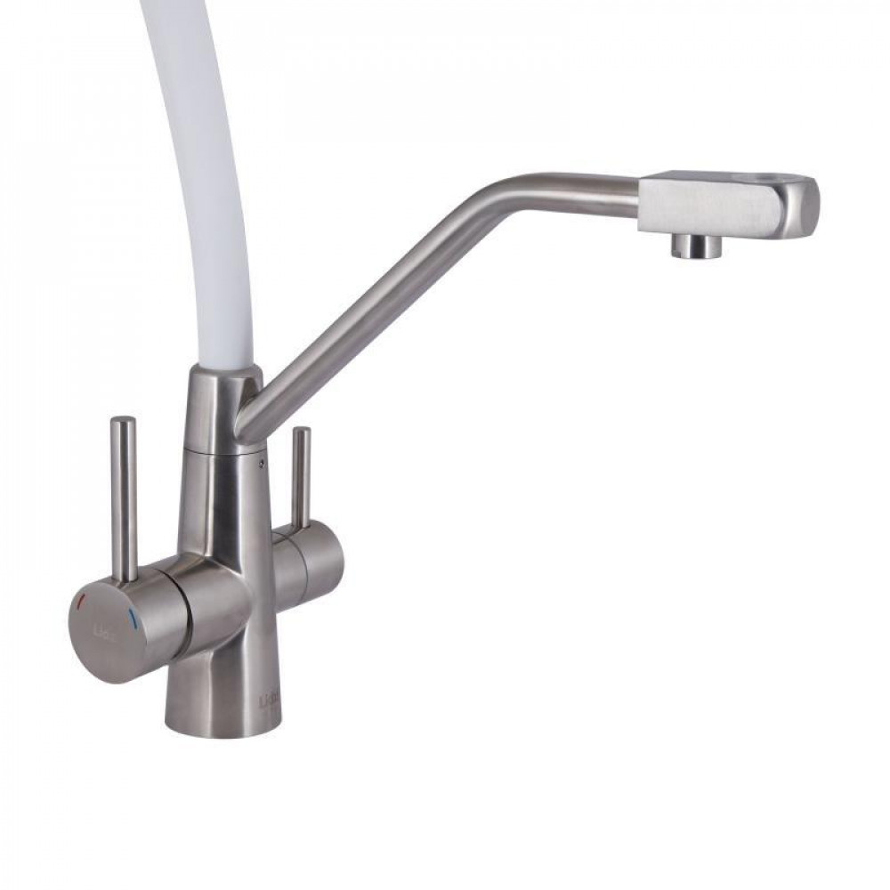 Змішувач для кухні Lidz Aria 020F3 з гнучким виливом з підключенням для питної води (k35) LDARI020F3WNK39480 SD00045584