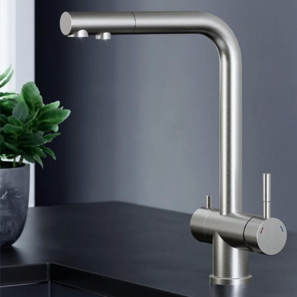 Змішувач для кухні Lidz Aria 020F1 (k35) LDARI020F1NKS43359 Nickel SD00049482