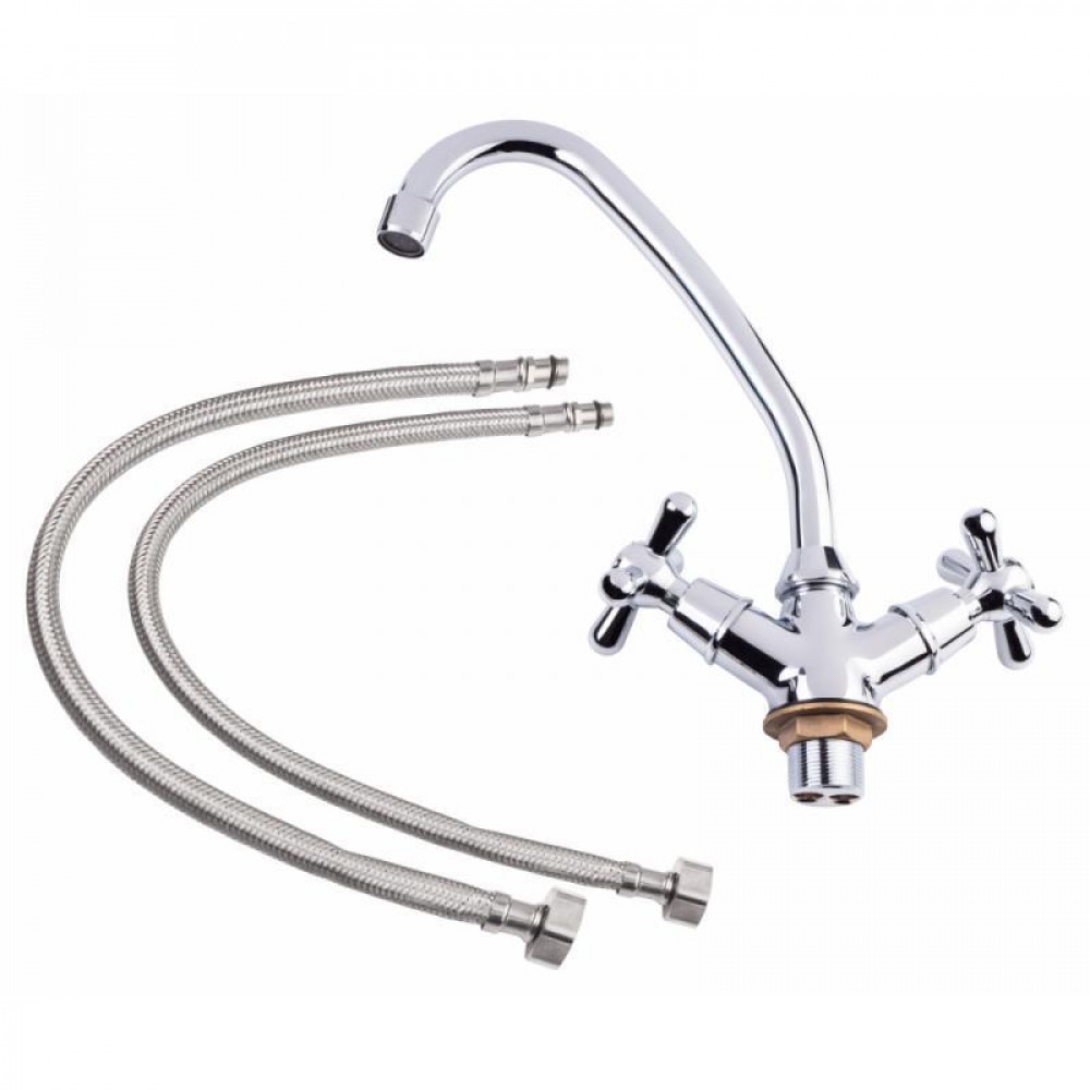 Змішувач для кухні Lidz Dominox 271F двохвентильний LDDOM271FCRM35535 Chrome SD00041638