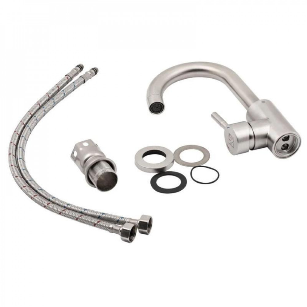 Змішувач для кухні Lidz Aria 015F2 (k35) LDARI015F2NKS34942 Nickel SD00041046