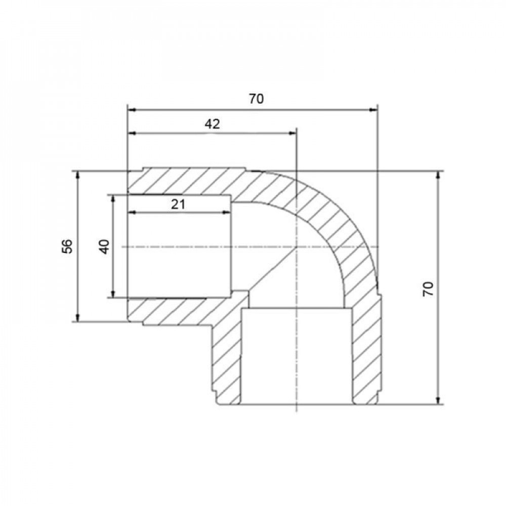 Кутик PPR Blue Ocean 40, 90° SD00009974