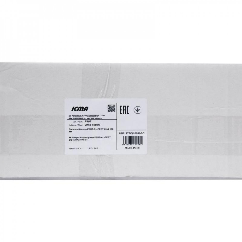Труба PE-AL-PERT Icma 20х2 мм, 100 м №P199/197 SD00032017
