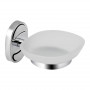 Мильниця з тримачем Lidz Oreo 0201 настінна (матове скло) LDORE0201CRM22083 Chrome SD00028180