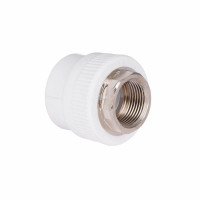 Муфта з поліпроп. 40х1"в д/поліпроп. труб Blue Ocean "Бiлий"