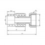 Муфта PPR с накидной гайкой Blue Ocean25х3/4" ВР с латунным штоком SD00006462