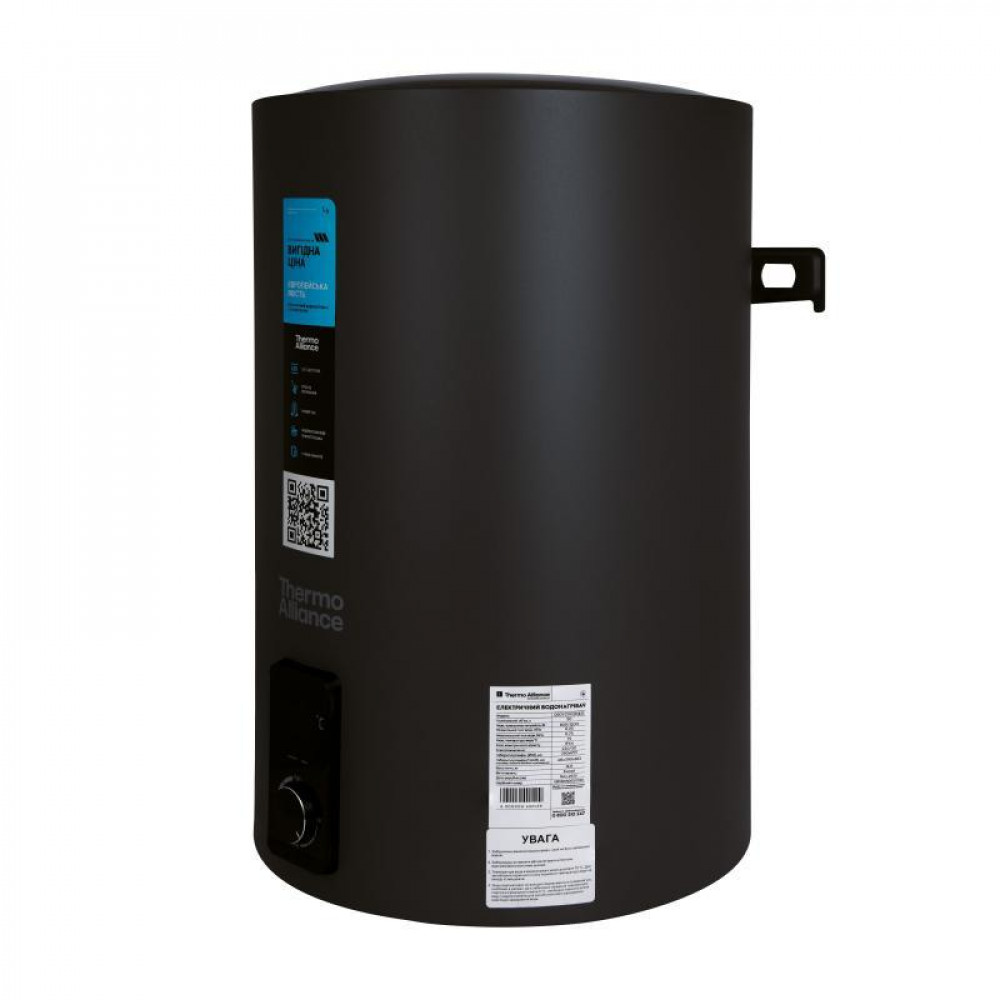 Водонагрівач електричний Thermo Alliance 80 л Black, вертикальний, сухий ТЕН 2,0 кВт D80V20J3(D)KВ SD00054755