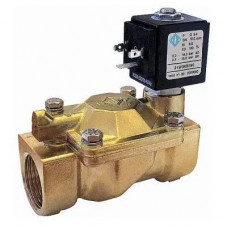 Клапан електромагн. 21W5KE350 НЗ, 1 1/4", Рвх-Рвих=0,2-10ат, Тмакс. =140С , 220В