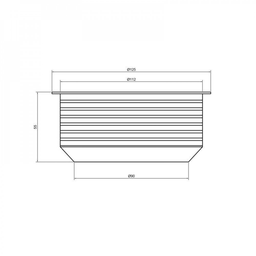 Перехід каналізаційний TA Sewage 110х124, для патрубка SD00007058