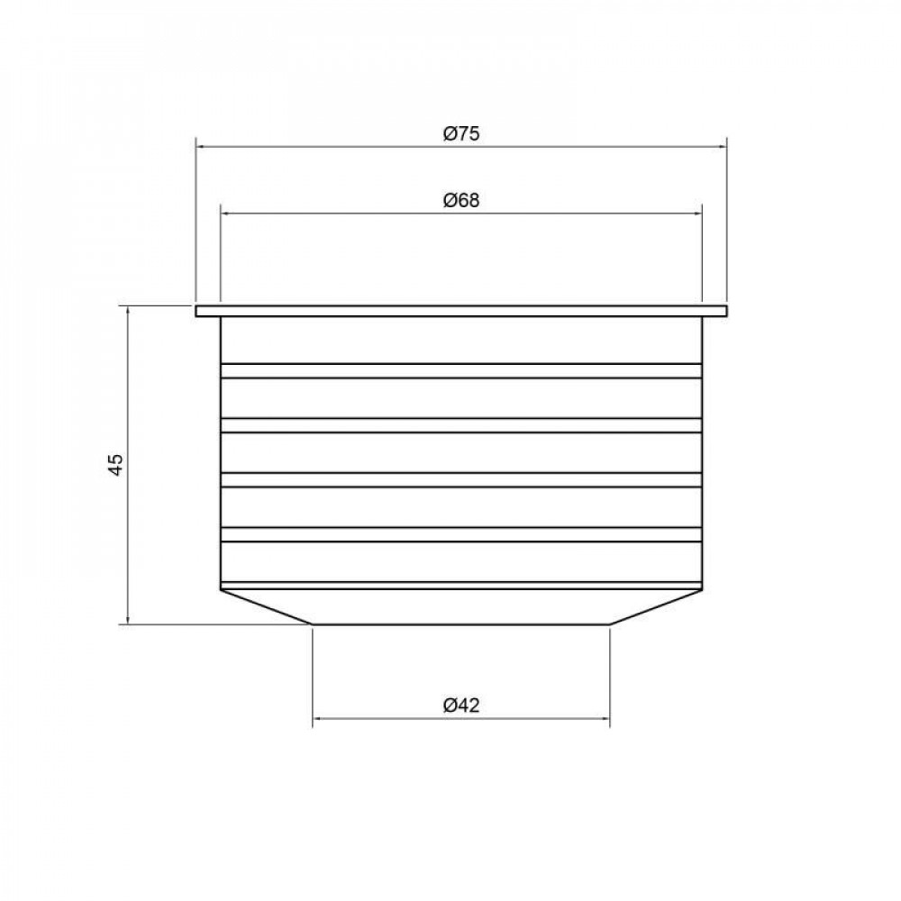 Перехід каналізаційний TA Sewage 50х72, для патрубка SD00007057