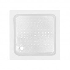 Душовий піддон KAPIELKA ST80x80х14 низький, квадратний, діаметр зливу 52 мм Lidz