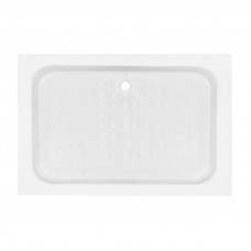 Душовий піддон KAPIELKA ST120x80х14 низький, прямокутний, діаметр зливу 52 мм Lidz