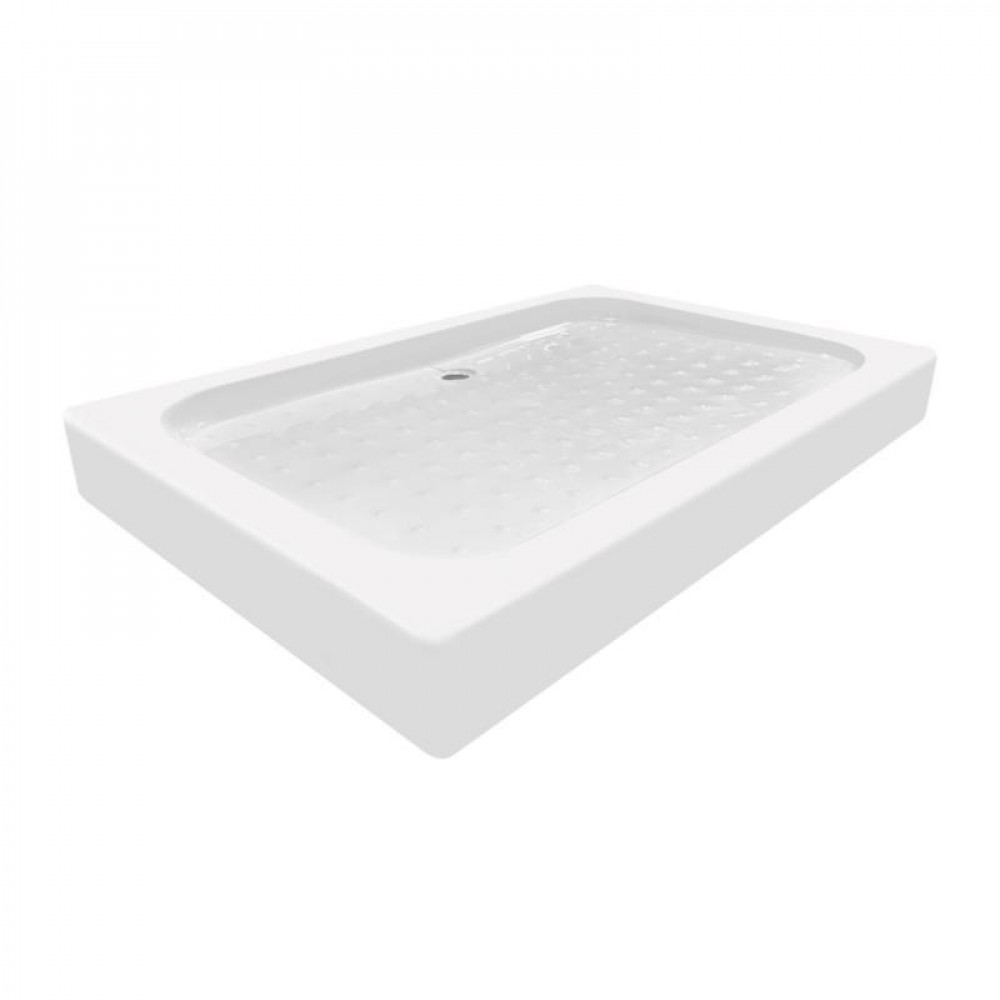 Поддон душевой KAPIELKA ST120x80х14 низкий, прямоугольный, диаметр слива 52 мм Lidz SD00051134