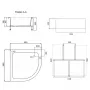 Душовий піддон Lidz KAPIELKA ST80x80x26 з панеллю SD00050483