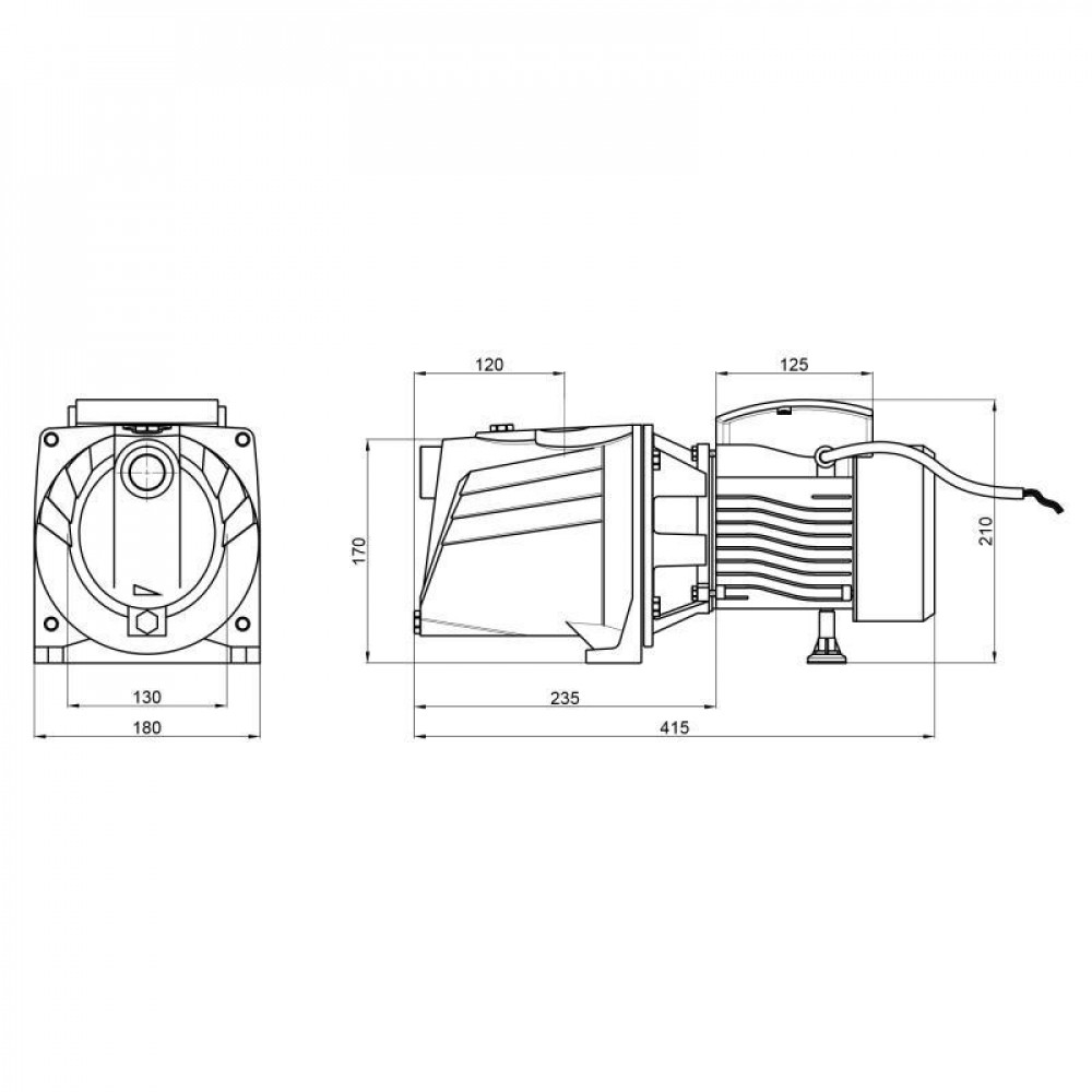 Насос самовсмоктувальний відцентровий Thermo Alliance D-JNWm-10M 0,75 кВт SD00046814