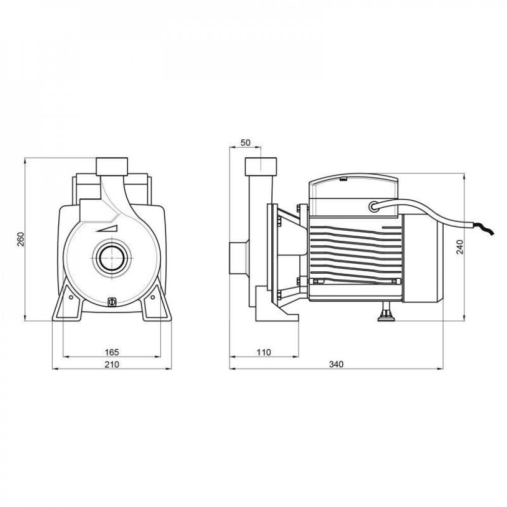 Насос поверхневий відцентровий Thermo Alliance CPm170/1 1,1 кВт SD00046829