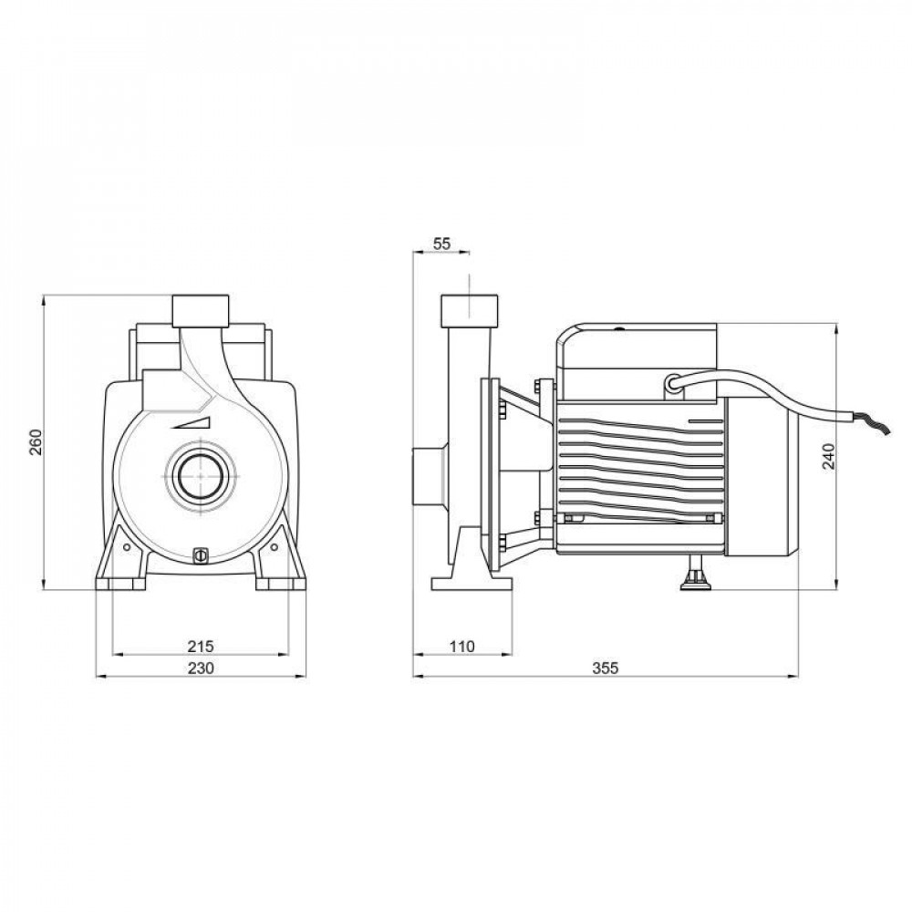 Насос поверхневий відцентровий Thermo Alliance CPm190/1 1,5 кВт SD00046830