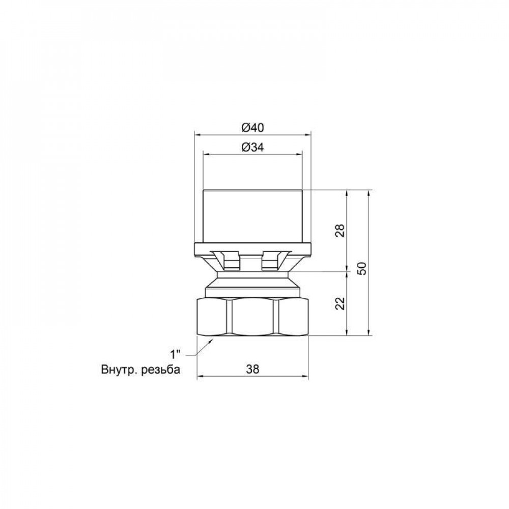Перехідник прес Icma 32х1" ВР №401 SD00007073