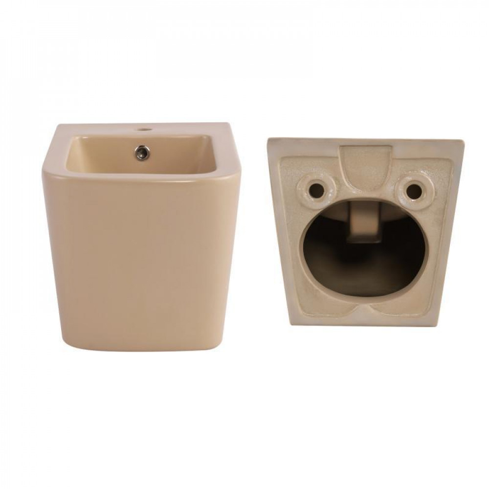 Комплект Qtap Tern Beige 3 в 1: підвісний унітаз Ultra Quiet + біде підвісне + раковина накладна QTTERSB49163 SD00055287