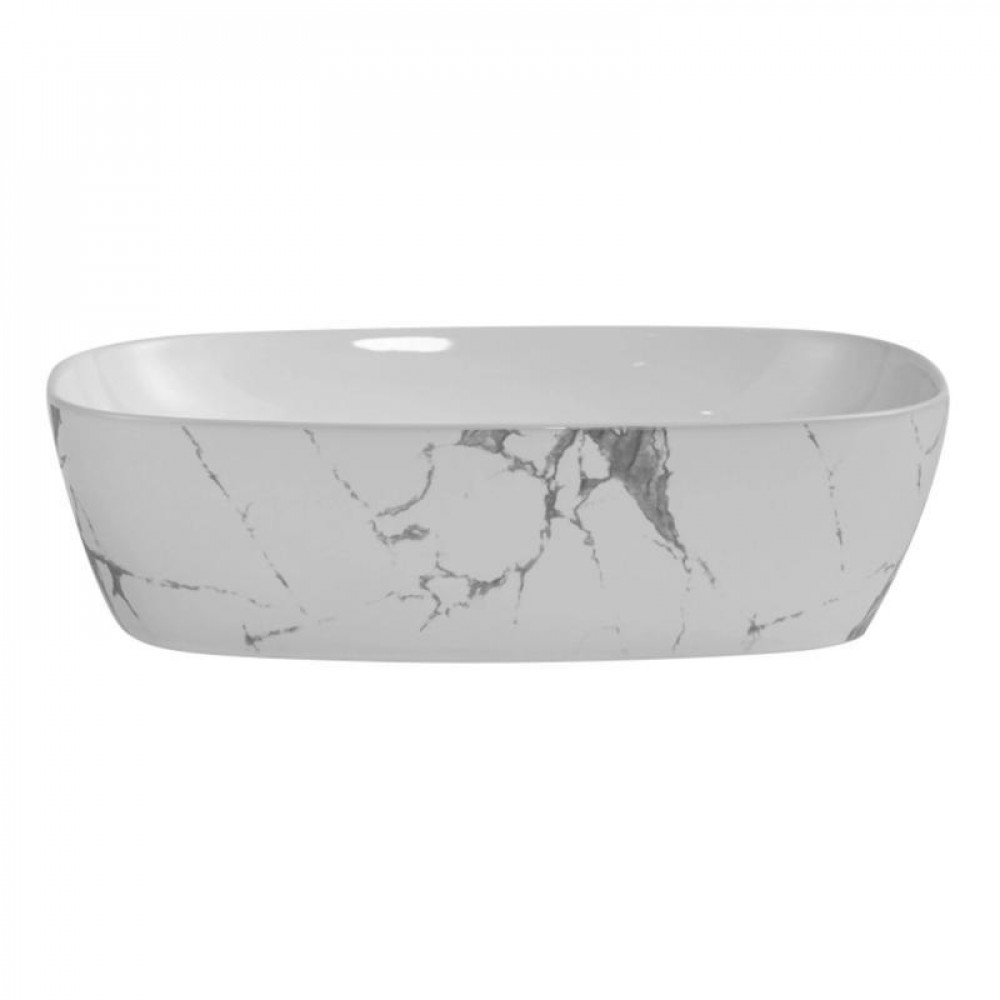 Комплект Qtap Robin Marble 3 в 1: підвісний унітаз Ultra Quiet + біде підвісне + раковина накладна QTROBMR49160 SD00055284